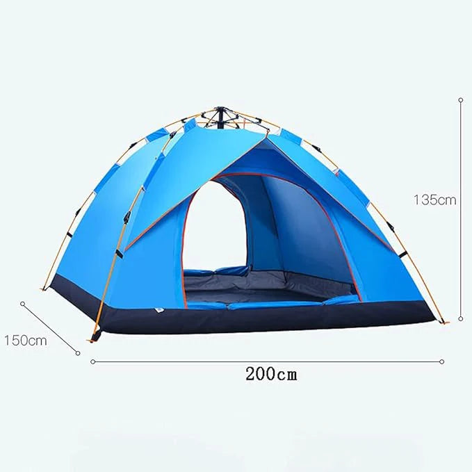 Portable Foldable Camping Tent Waterproof Outdoor Camp Tent for 3-4 Persons Pop up Tent