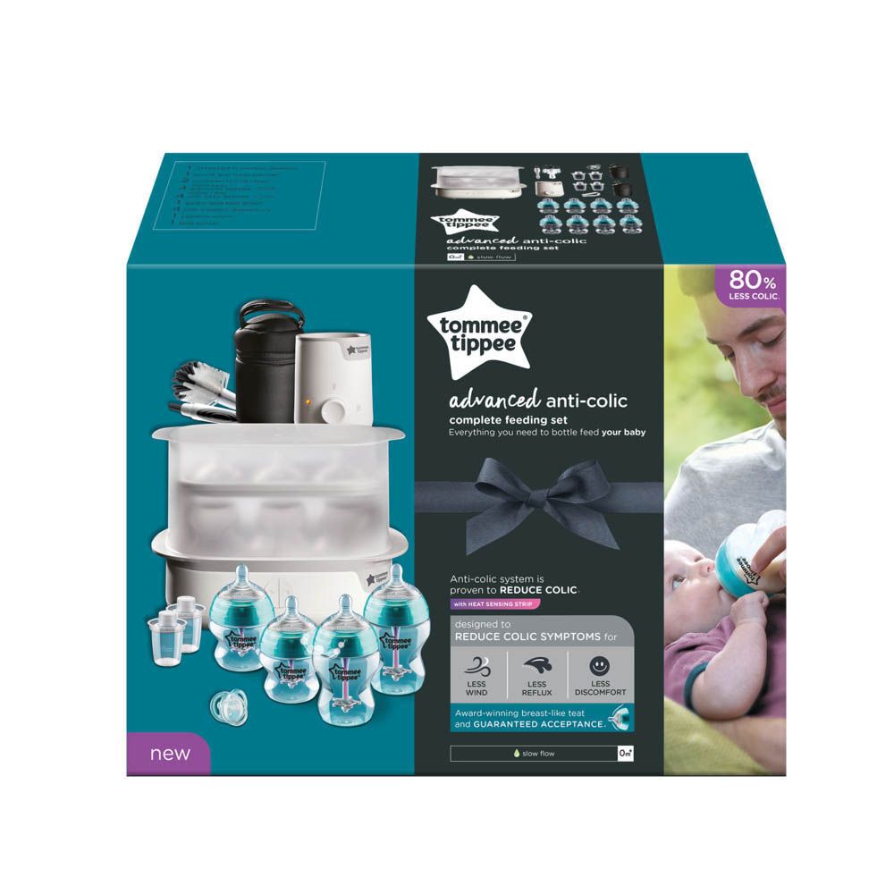 Tommee Tippee - Advanced Anti-Colic Complete Feeding Set - Blue