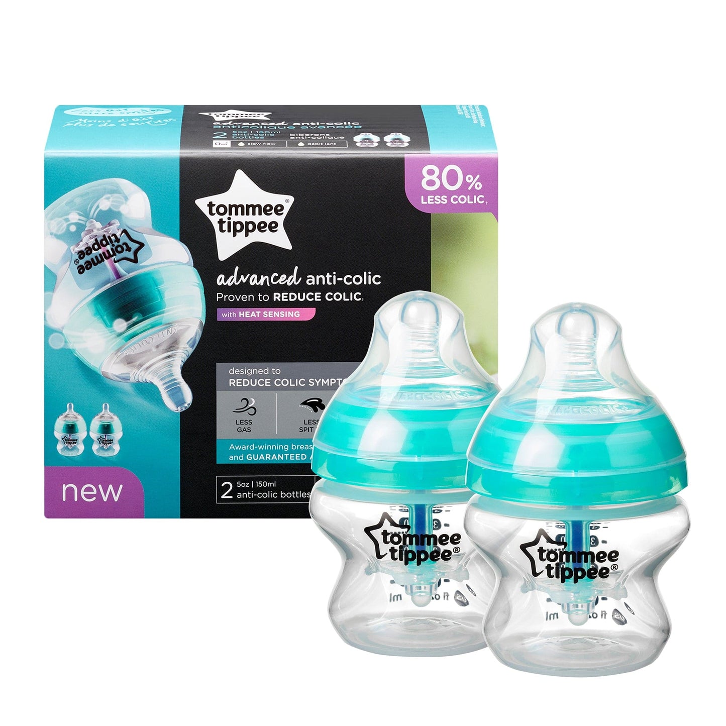 Tommee Tippee Baby Feeding Tommee Tippee Advanced Anti-Colic Feeding Bottle - 150ml X 2