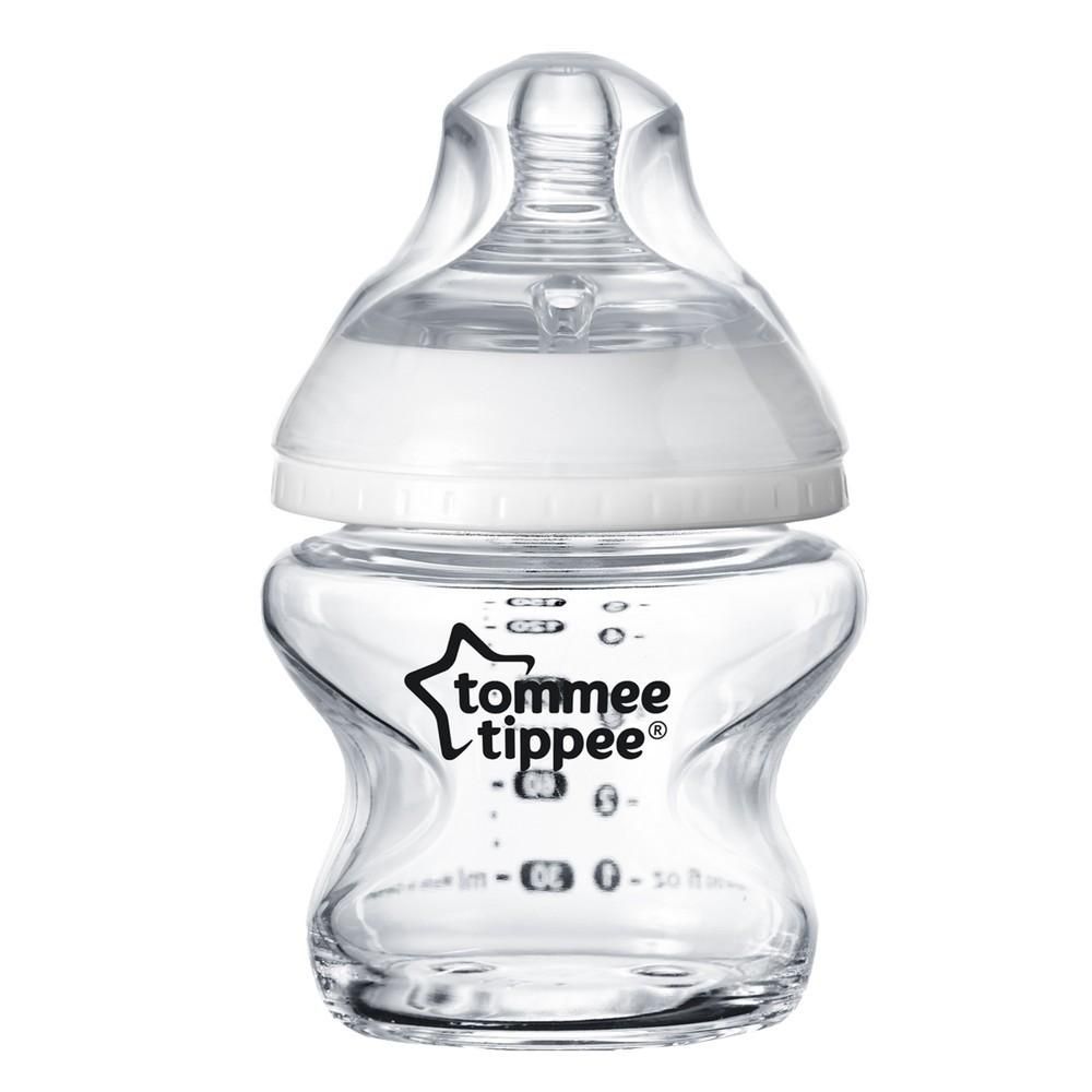Tommee Tippee - Closer to Nature   Glass Feeding Bottle, 150ml x 1  - Clear