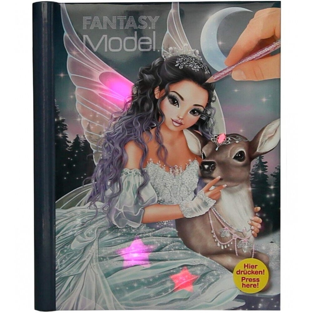Top Model Fantasy Model Colouring Book With LED & Sound Iceprincess ...