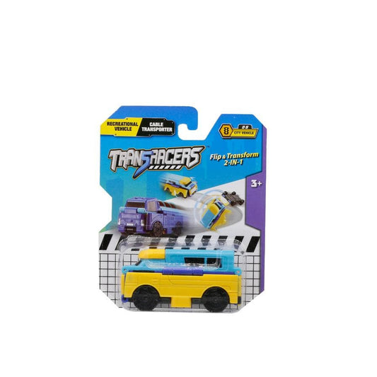 Transracers Car Toys 2-In-1 Flip Vehicle - Caravans Car