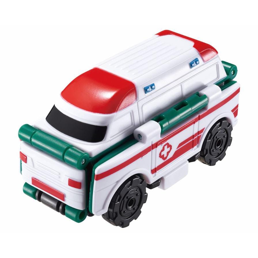 Transracers Car Toys 2-In-1 Flip Vehicle - Speed Train To Ambulance