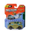 Transracers Car Toys 2-In-1 Flipcars - Troop Carrier & Supply Truck