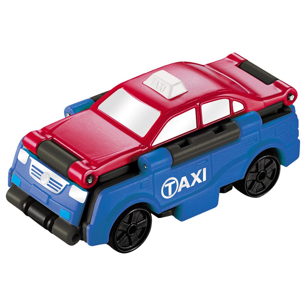 Transracers Car Toys 2-In-1 Transracres - City Vehicle - Taxi & Pickup Truck