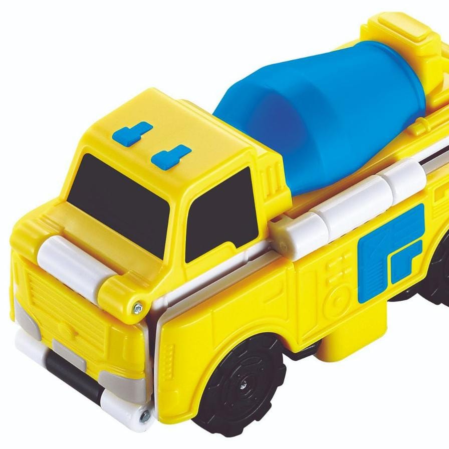 Transracers Car Toys 2-In-1 Transracres Cons Vehicle-Cement Mixer & Trencher Vehicle