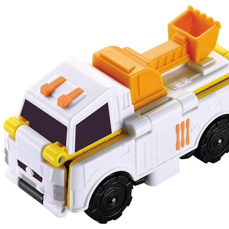 Transracers Car Toys 2-In-1 Transracres Cons Vehicle-Cement Mixer & Trencher Vehicle