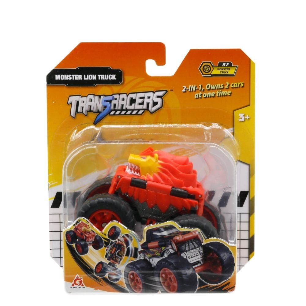 Transracers Car Toys Copy of 2-In-1 Flip Vehicle - Monster Wolf Truck