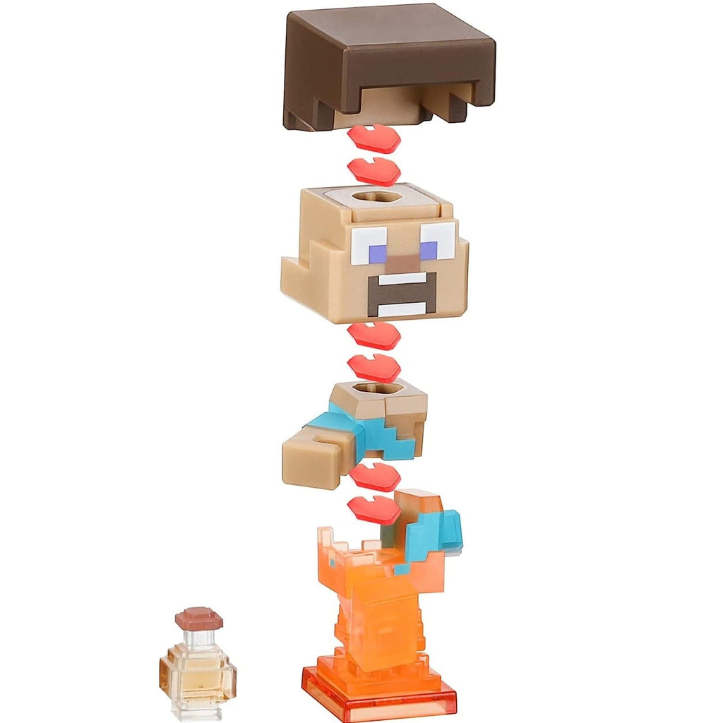 Treasure X Minecraft Mine Discover and Craft Action Figure Set, 2 Pieces