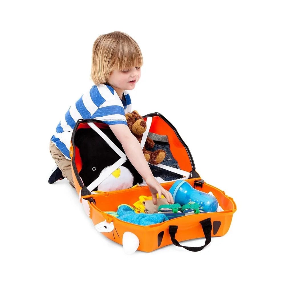 Trunki Bags and Luggages Trunki Tipu The Tiger Ride On Suitcase - Orange