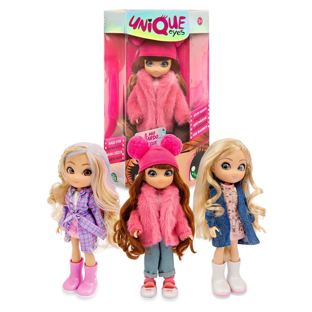 UNIQUE EYES Toys Fashion Doll 3 ASST
