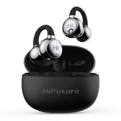 HiFuture FlexClip Waterproof Wireless 5.4 Earbuds - Black