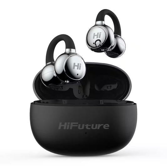HiFuture FlexClip Waterproof Wireless 5.4 Earbuds - Black