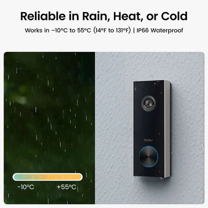 Aosu V8P Pro 3MP Smart Video Doorbell (AS-CAM-VDO-DB-V8P-PRO)