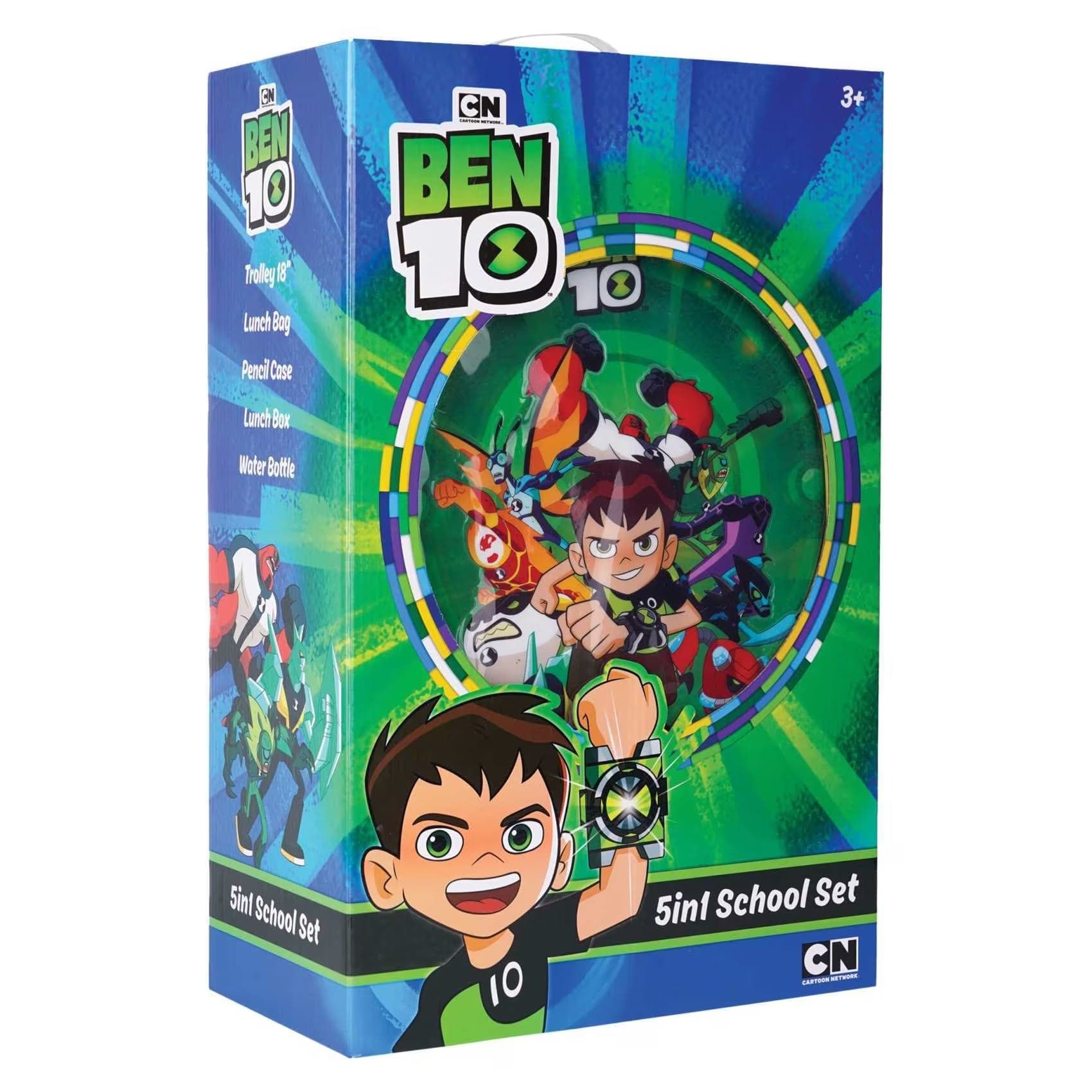Warner Bros School Warner Bros BEN 10 Omnitrix 5 in 1 Box set 18"