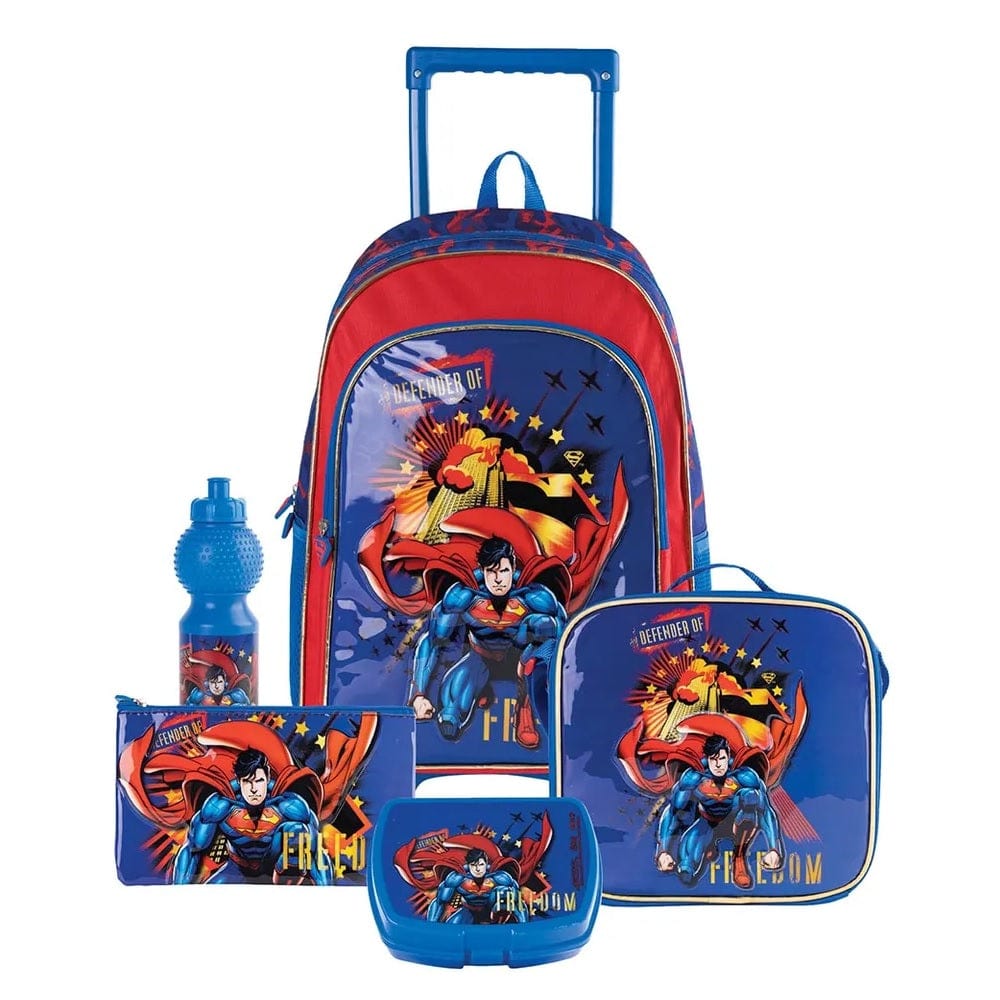 Warner Bros School Warner Bros' Superman Defender of Freedom 5 in 1 Box set 18"