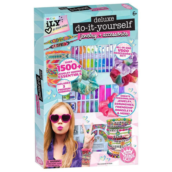 We Cool Jewelry Making Kits ILY Deluxe DIY Jewelry & Accessories Kit