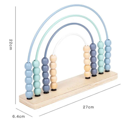 Woody Buddy Babies Woody Buddy - Rainbow Abacus - Blue