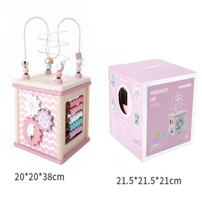 Woody Buddy Toys Woody Buddy - Activity Cube - Pink
