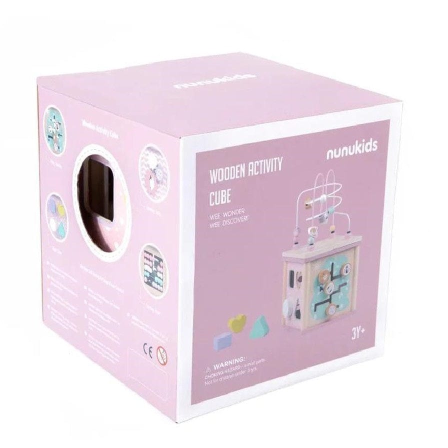 Woody Buddy Toys Woody Buddy - Activity Cube - Pink