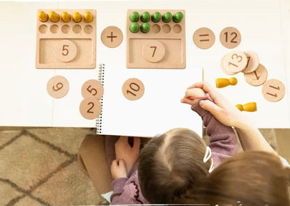 Woody Buddy Toys Woody Buddy - Counting Pegs - Natural