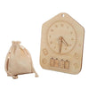 Woody Buddy Toys Woody Buddy - Learning Clock - Natural