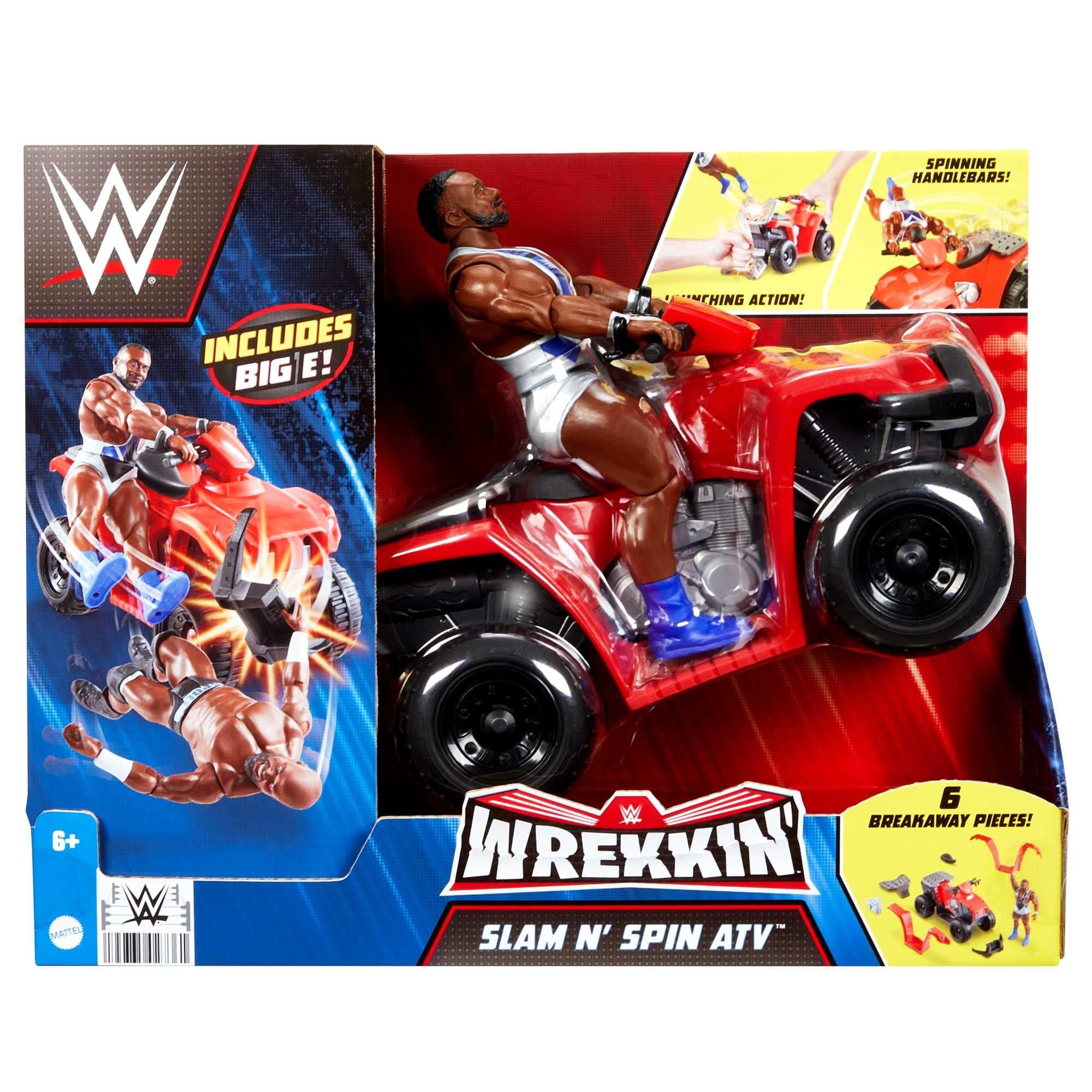 WWE Toys Wrekkin' Slam N' Spin ATV With Big E Toy