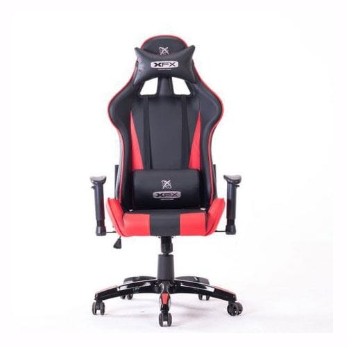 XFX Gaming XFX GT200 Faux Leather Gaming Chair - Black / Red | XF-CHGA-GT200RD
