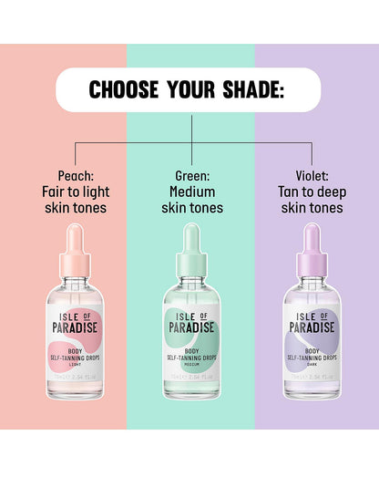 Isle of Paradise Body Drops 75ml - Light