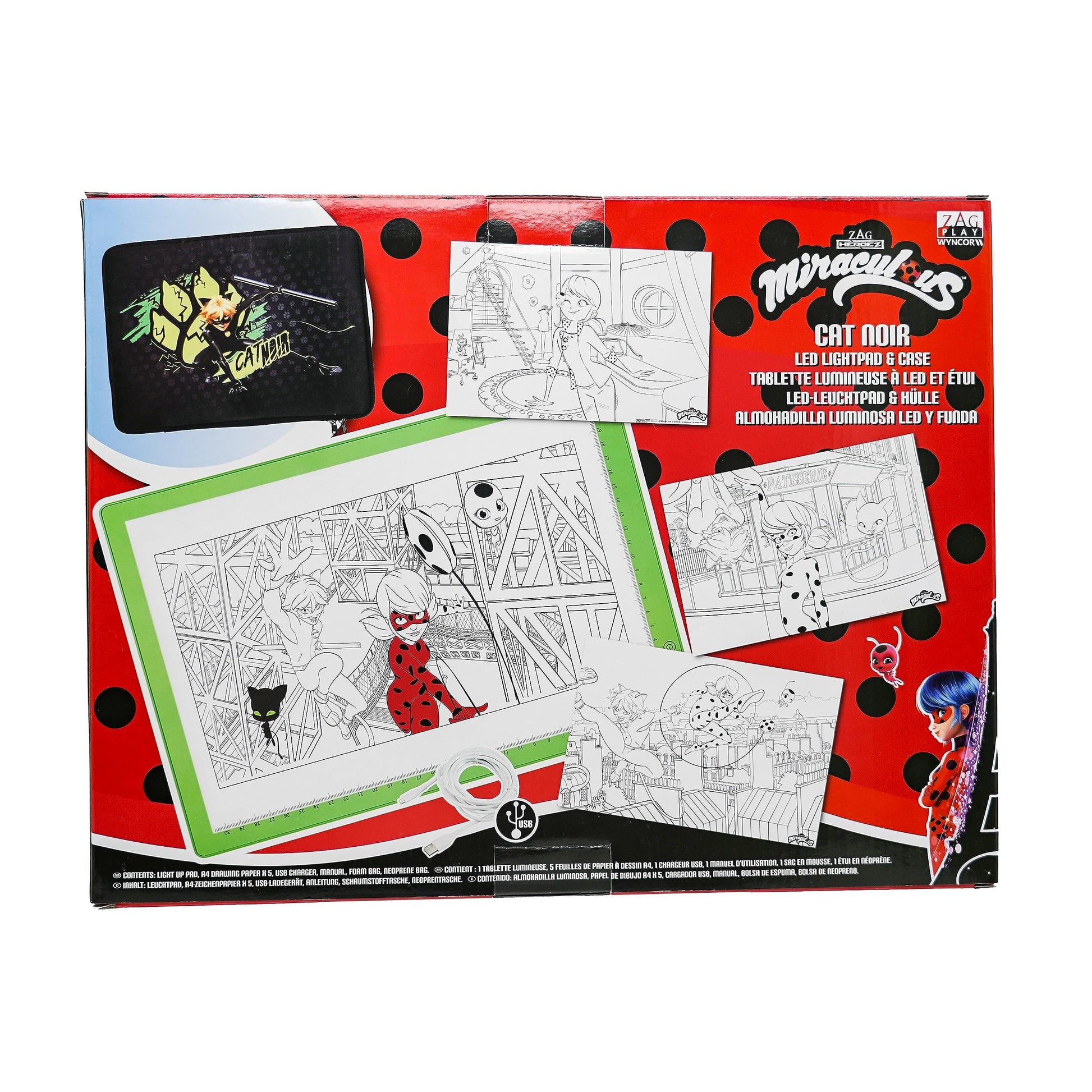 Zag Play Toys Cat Noir LED Lightpad & Case