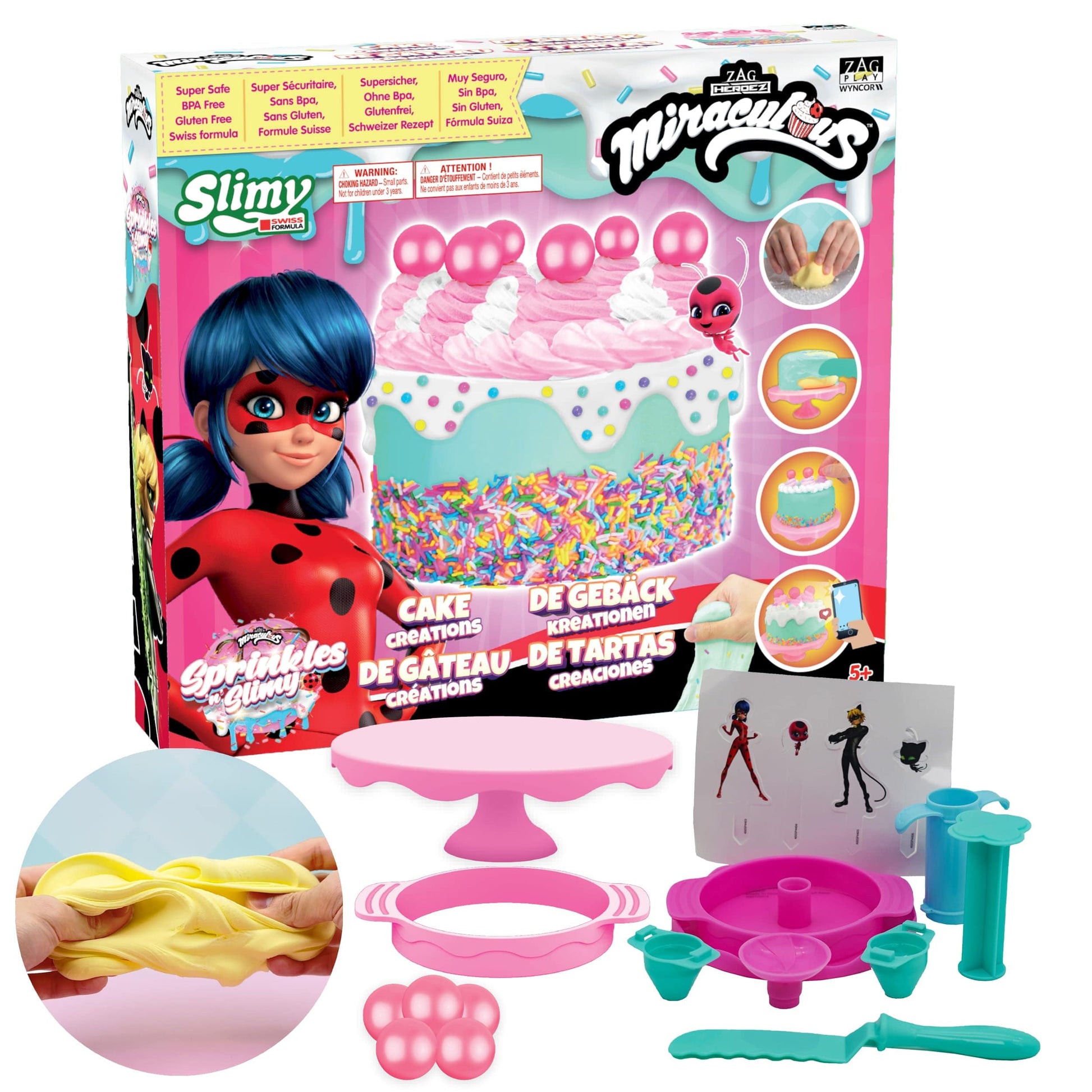 Zag Play Toys Sparkly n' Slimy - Cake Creation