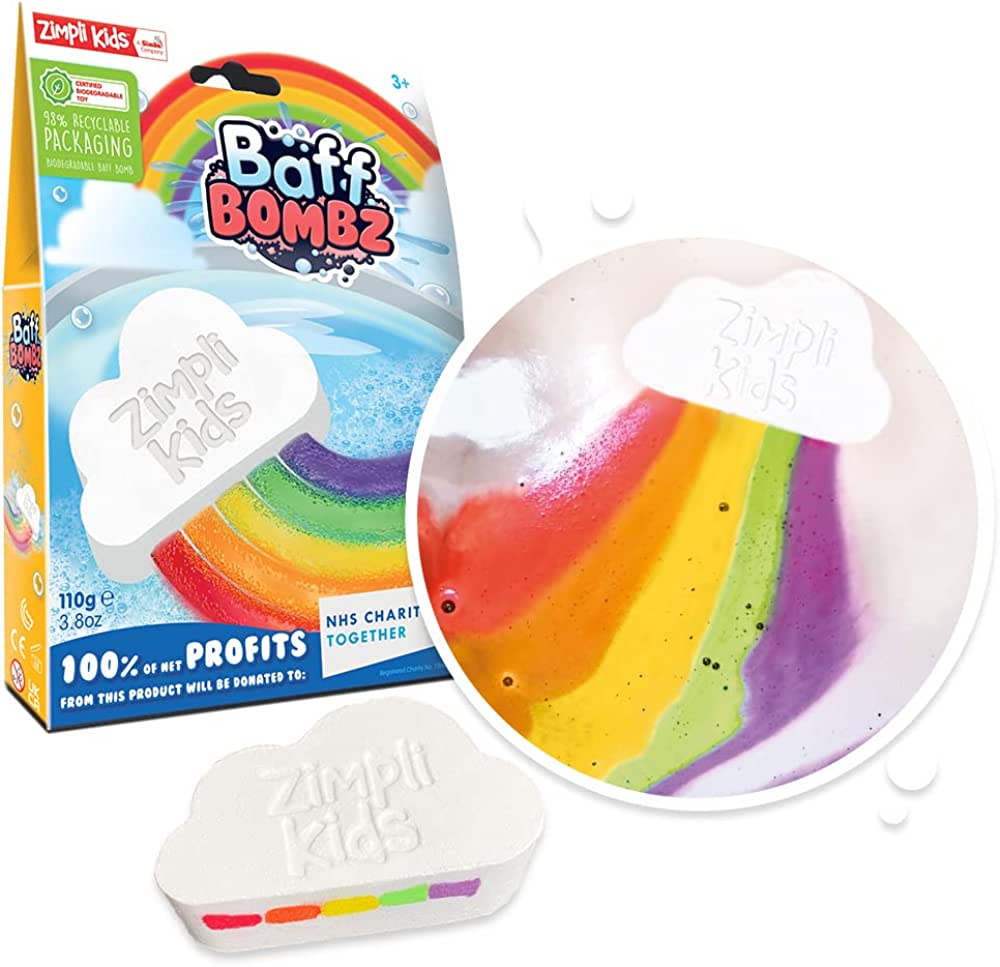 Zimpli Kids Arts & Crafts ZIMPLI KIDS - BAFF BOMB WHITE CLOUD RAINBOW EFFECT