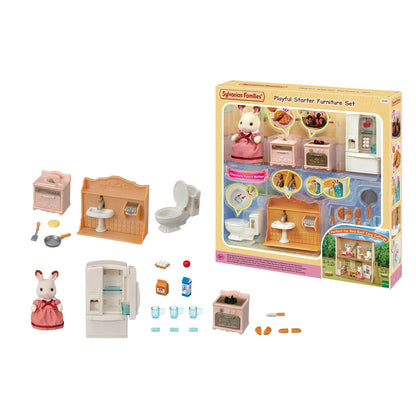 مجموعة أثاث مرحة للمبتدئين من Sylvanian Families