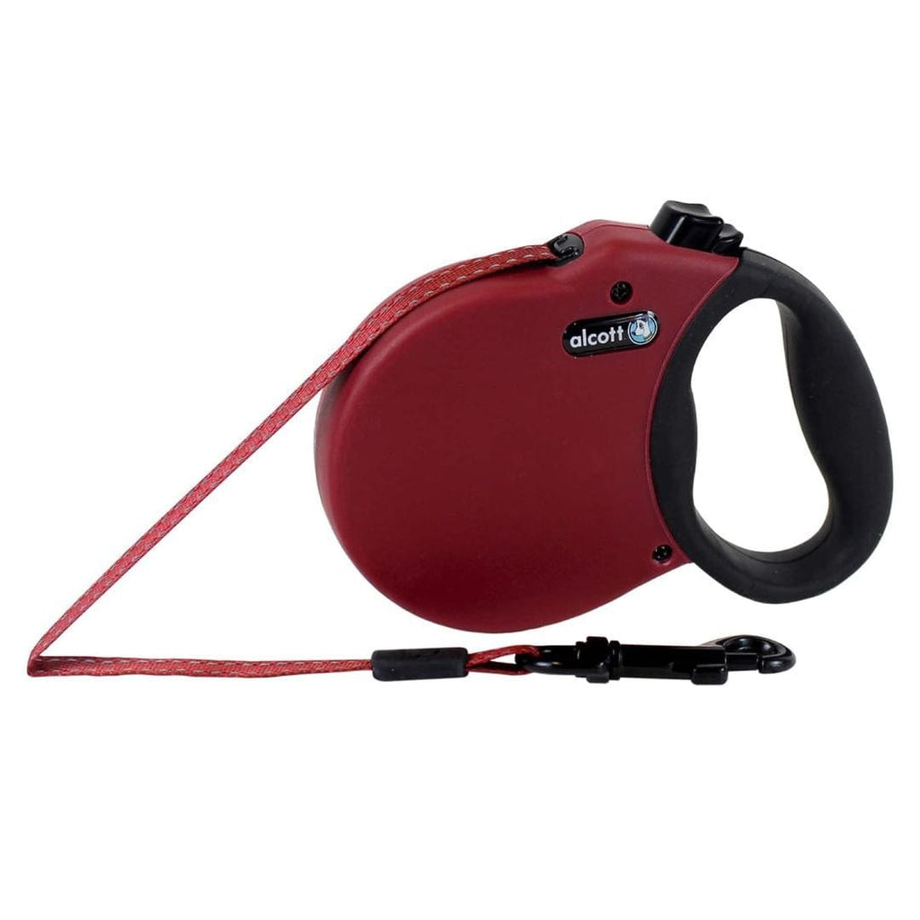 Alcott Pet Supplies Adventure Retractable Leash, 3 m - Extra-Small - Red