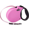 Alcott Pet Supplies Adventure Retractable Leash, 5m - Medium - Pink