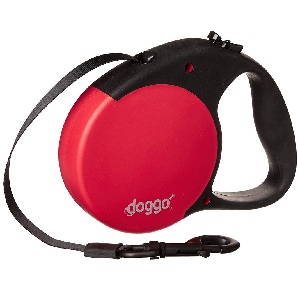 Alcott Pet Supplies Doggo Everyday Retractable Leash 5m, Large, Red
