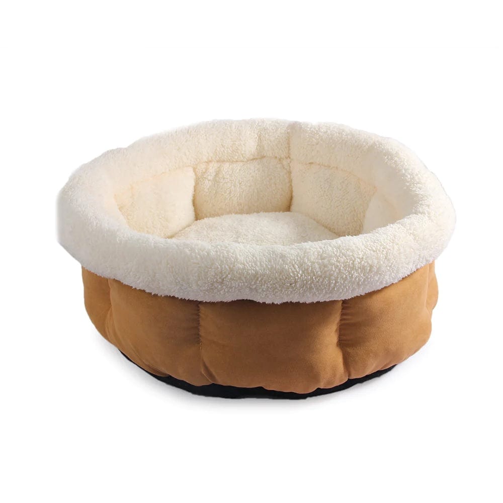 All For Paws Pet Supplies Cuddle Bed - Small/Tan