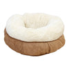 All For Paws Pet Supplies Lambswool Donut Cat Bed - Tan
