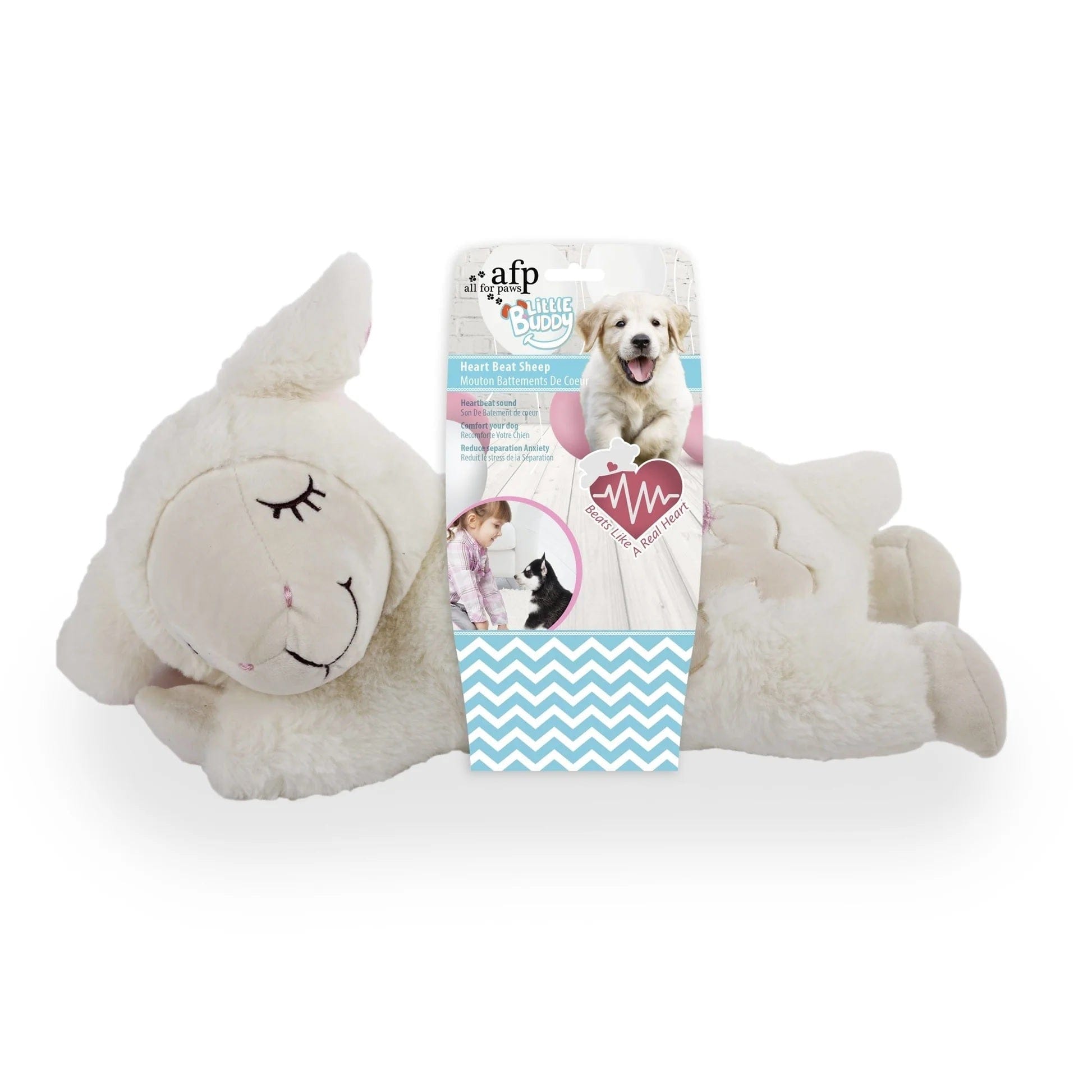 All For Paws Pet Supplies Little Buddy Heart Beat Sheep