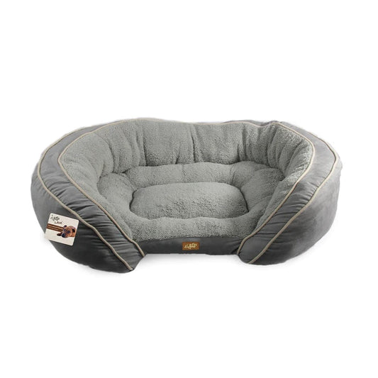 All For Paws Pet Supplies Luxury Lounge Bed - Large/Grey