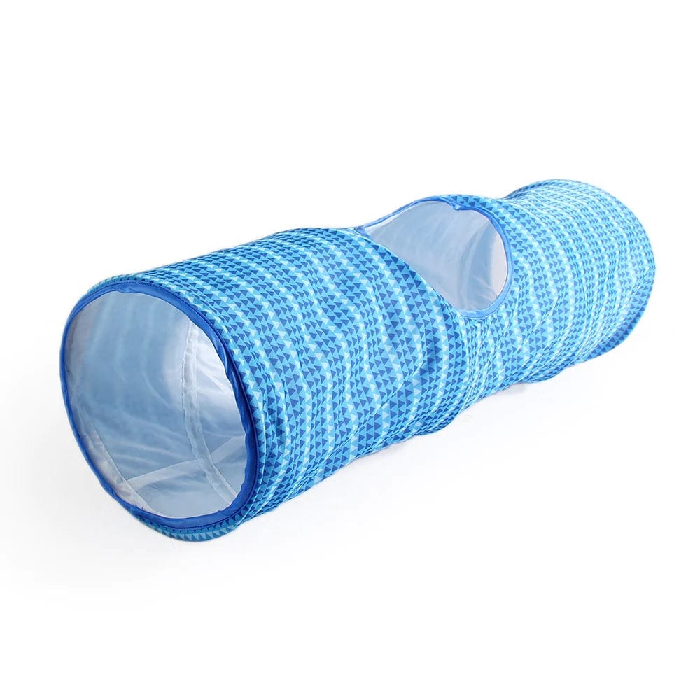 All For Paws Pet Supplies Modern Cat Tunnel - Blue