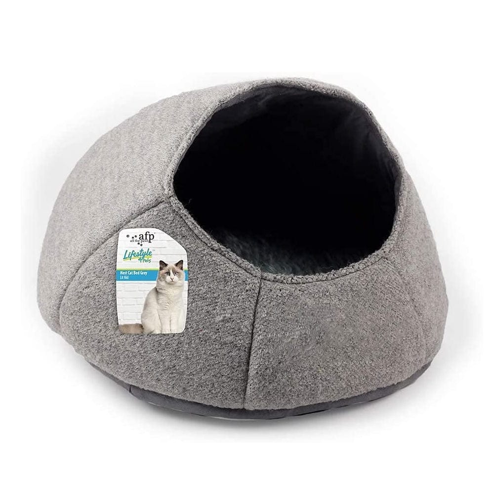 All For Paws Pet Supplies Nest Cat Bed - Grey
