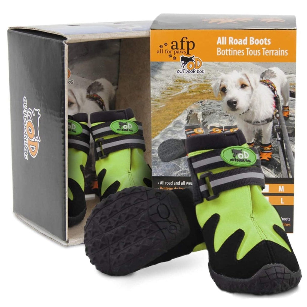 All For Paws Pet Supplies Outdoor Dog Shoes - Green / S