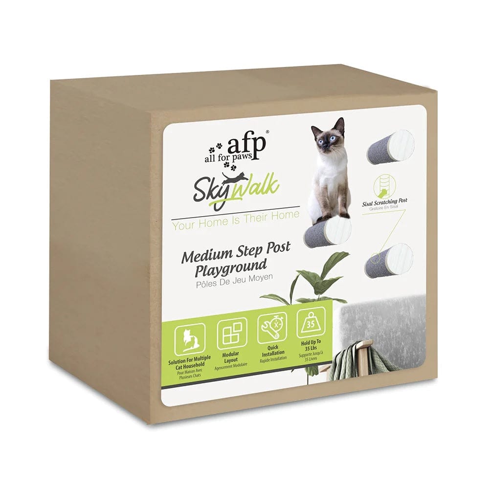 All For Paws Pet Supplies Skywalk - Medium Step Post Playground - 3 Pack
