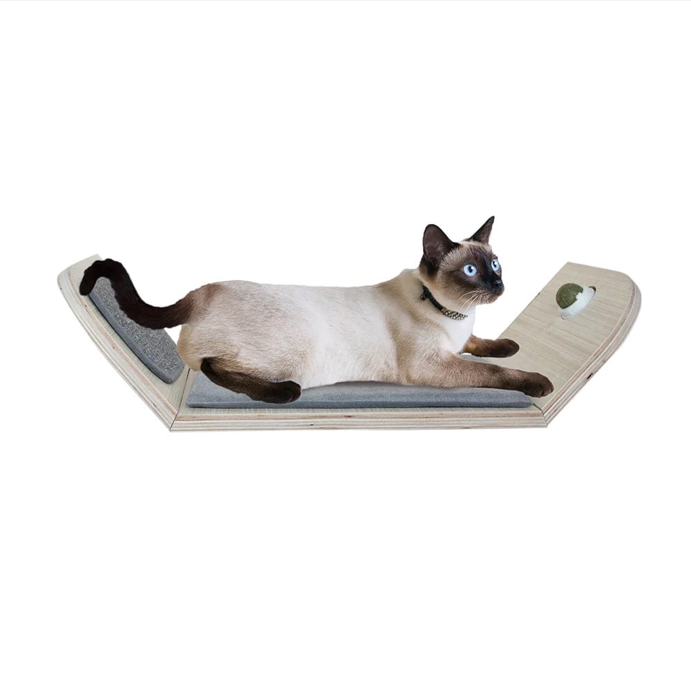 All For Paws Pet Supplies Skywalk - Scratcher Lounge Bed With Catnip Ball