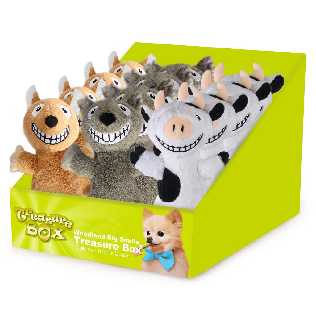All For Paws Pet Supplies Woodland Big Smile Treasure Box Assorted - 24pcs/Box