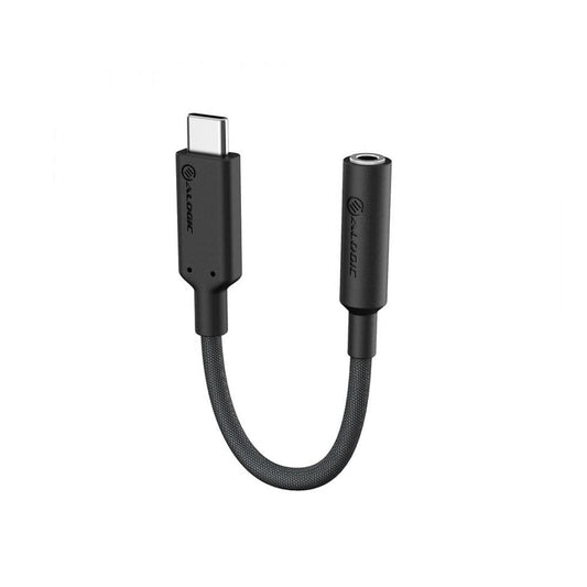 Alogic Electronics Alogic 10cm Elements Pro USB-C to 3.5mm Audio Adapter - Black