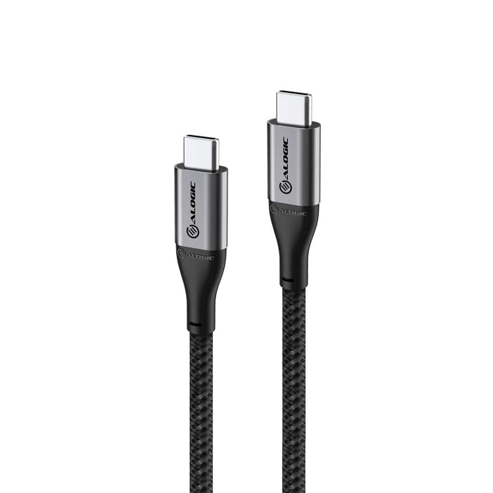 Alogic Electronics Alogic Super Ultra USB 2.0 USB-C to USB-C Cable Space Grey - 30cm Braided