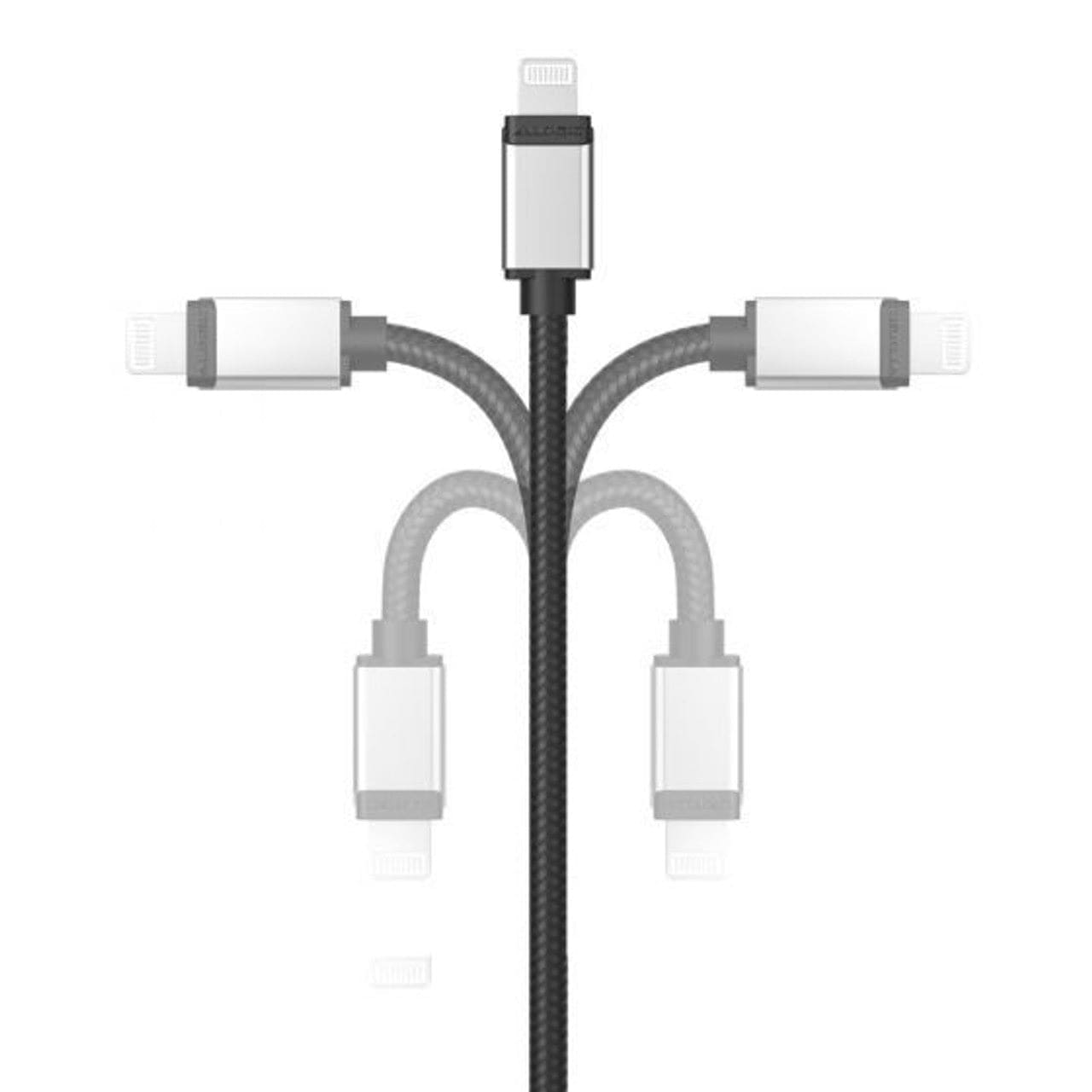 Alogic Electronics Alogic Ultra Fast Plus USB-C to Lightning USB 2.0 Cable - 2m - Space Grey