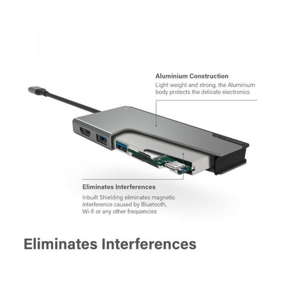Alogic Electronics Alogic USB-C Dock UNI with Power Delivery - Ultra Series - Space Grey